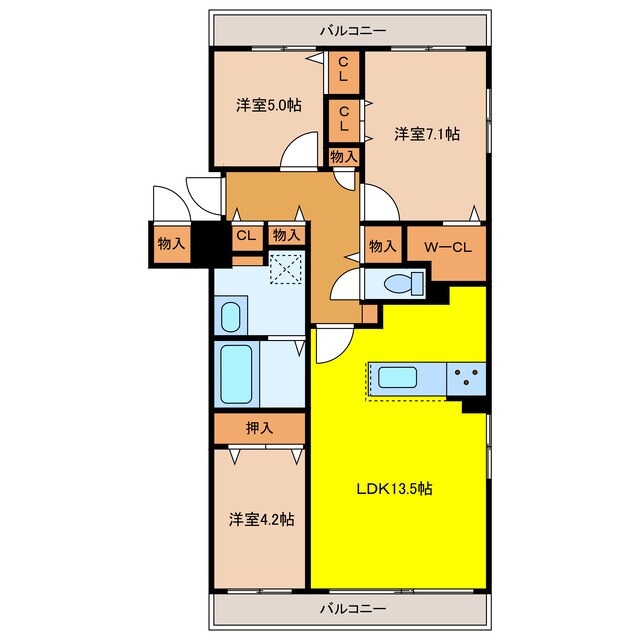 Central Residence PORTOMの物件間取画像