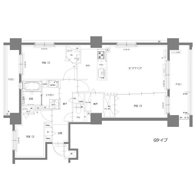 Central Residence PORTOMの物件間取画像