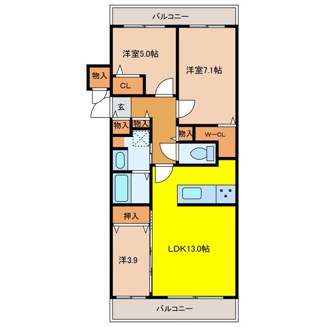 Central Residence PORTOMの物件間取画像