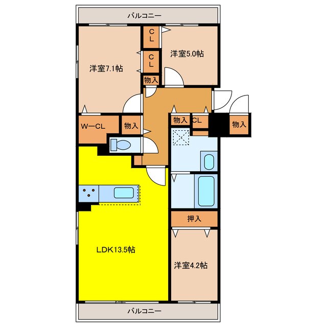 Central Residence PORTOMの物件間取画像