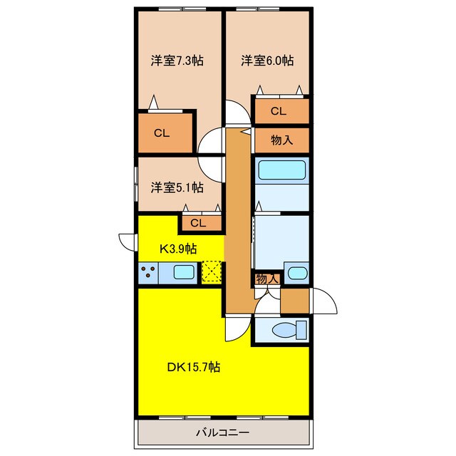 千歳駅 徒歩10分 2階の物件間取画像