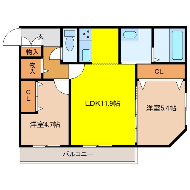 千歳駅 徒歩10分 3階の物件間取画像