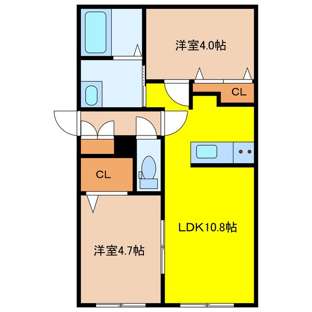 センチュリー日の出の物件間取画像