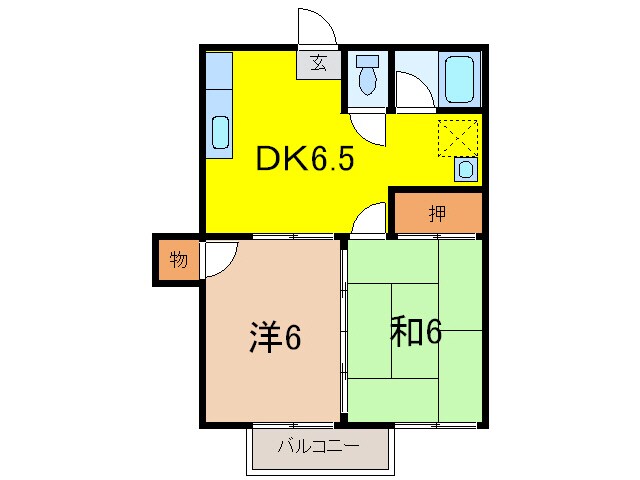 グリーンハイツの物件間取画像