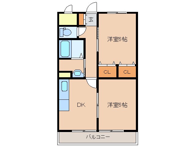 サンリッチあけぼのの物件間取画像