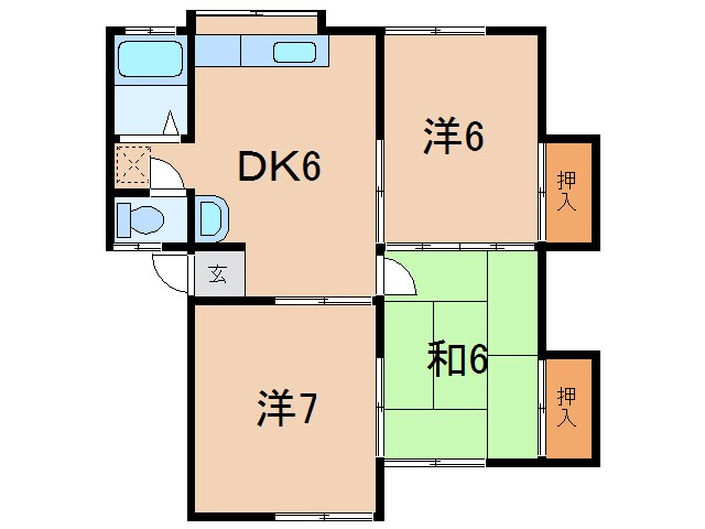 アネックス早川Cの物件間取画像