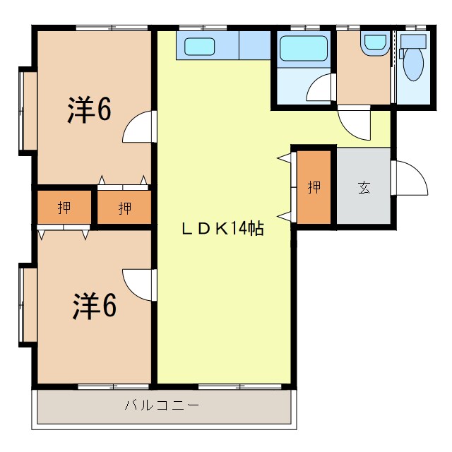 Prime City21 B棟の物件間取画像