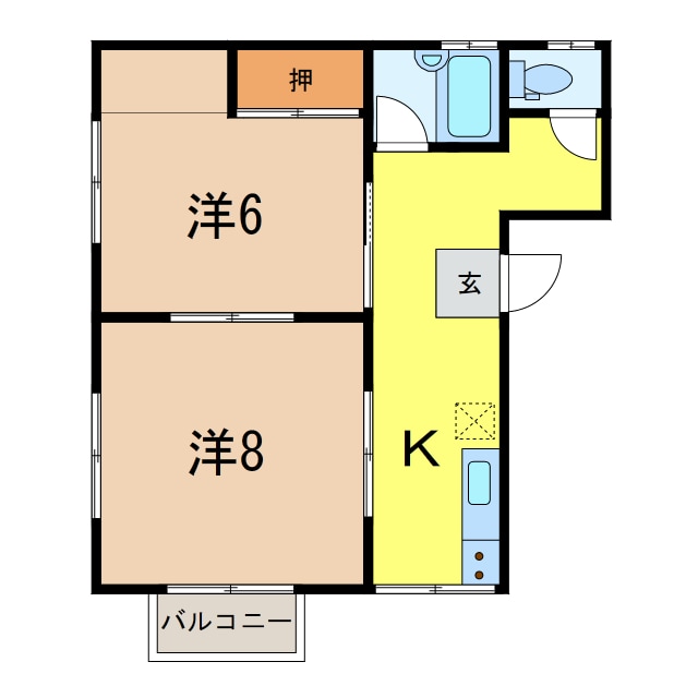 コーポ末永の物件間取画像