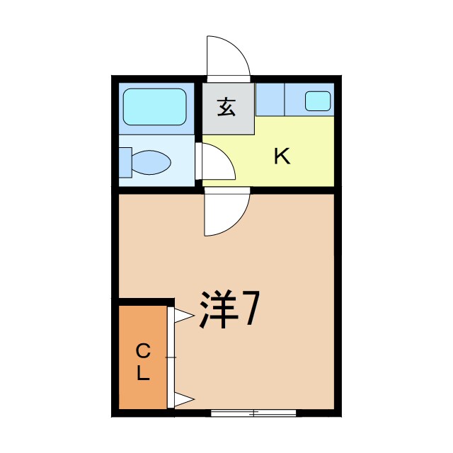 コーポハーモニーの物件間取画像
