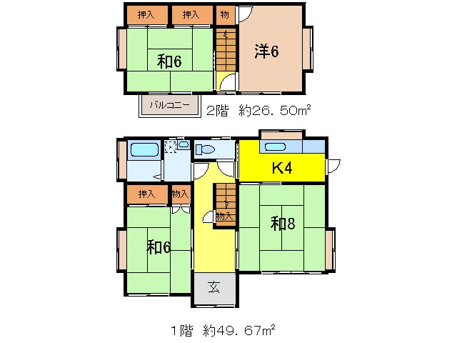 阿部住宅　元倉一丁目の物件間取画像