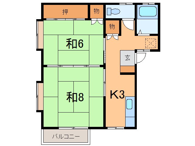 サムハイツの物件間取画像