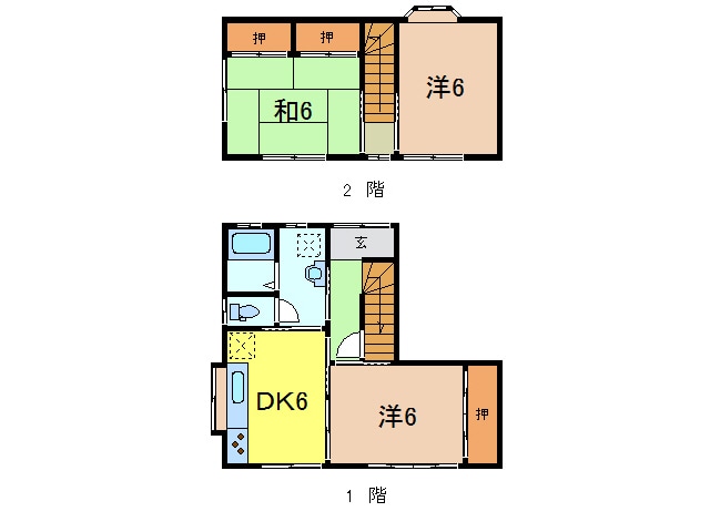 サンハイツ中屋敷の物件間取画像