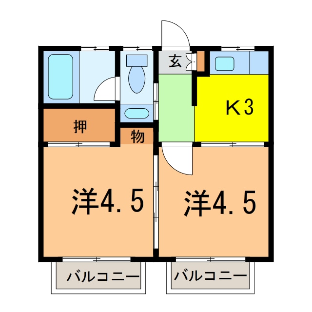 ミキパークの物件間取画像