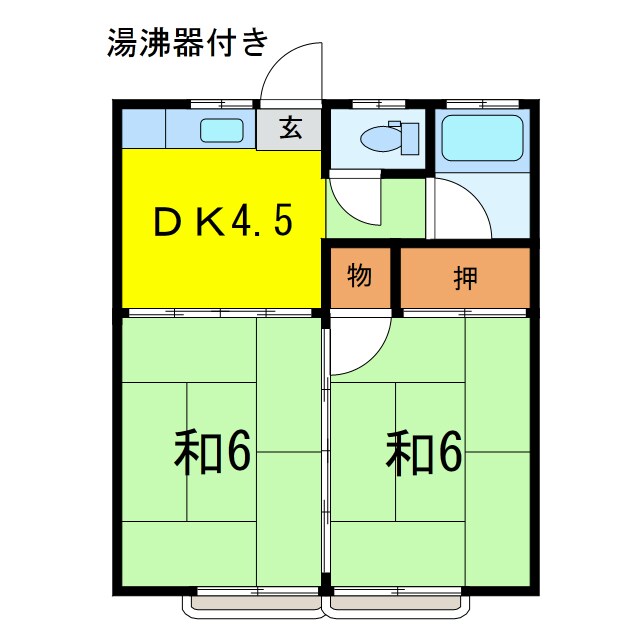 ハイツK＆Mの物件間取画像