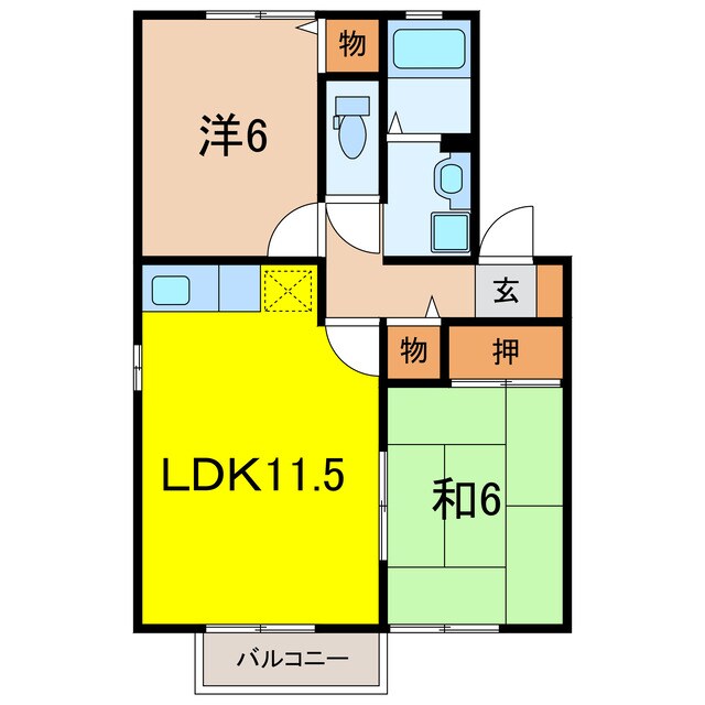 セジュールNの物件間取画像