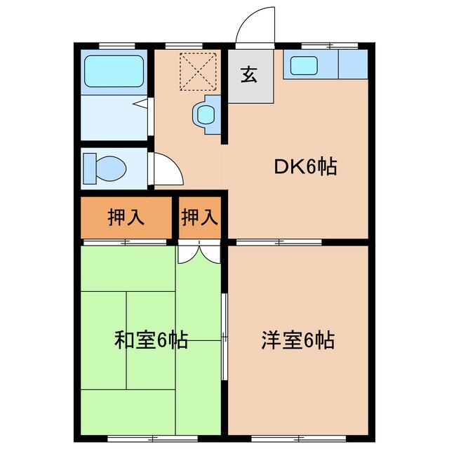 ラッキーコーポの物件間取画像