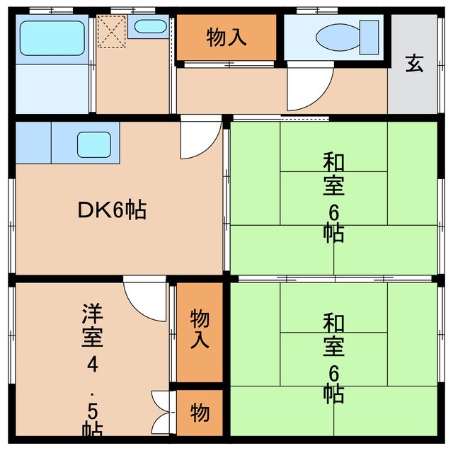 新留末吉貸家の物件間取画像