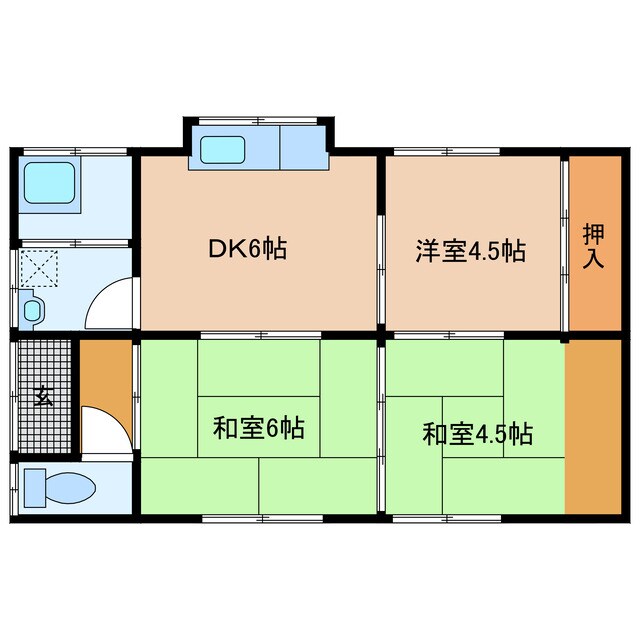 有水貸家の物件間取画像