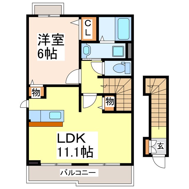 レジデンスノーグチＮの物件間取画像