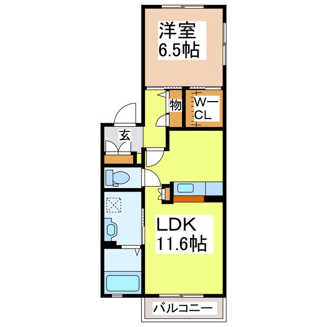 べアーレＢの物件間取画像