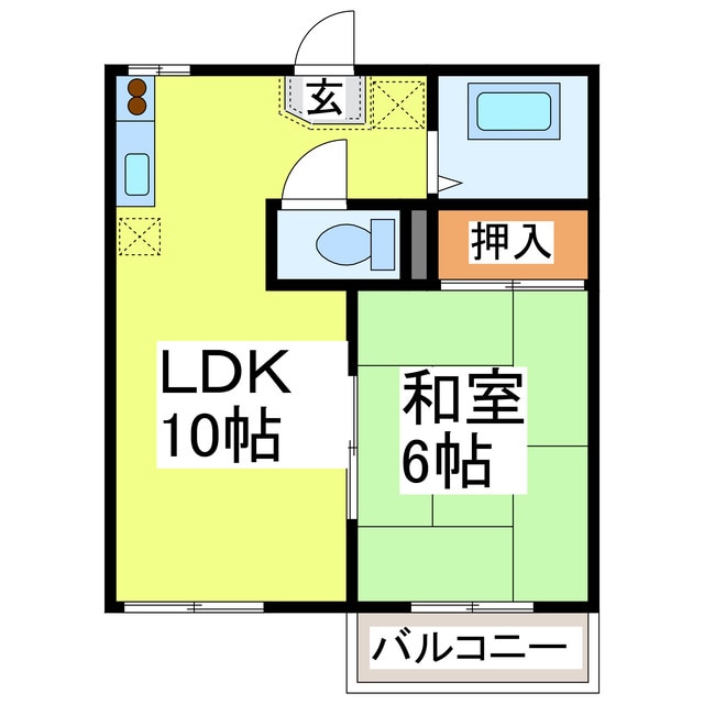 コーポサンリッチⅠの物件間取画像