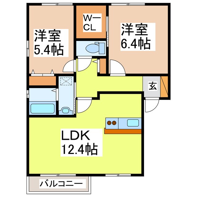 ファミリアコーポレーションⅣの物件間取画像