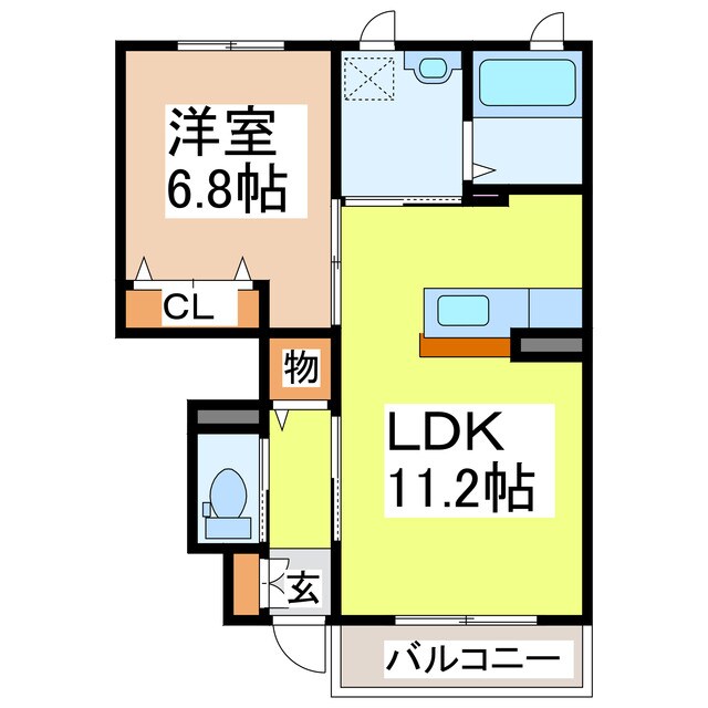 シャーメゾン羽須和の物件間取画像