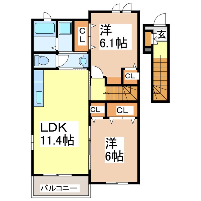 ViolaⅠの物件間取画像