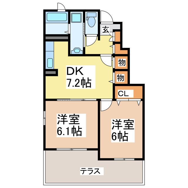 ViolaⅠの物件間取画像