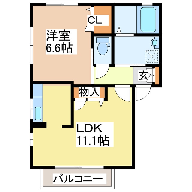 リブエールカーサの物件間取画像