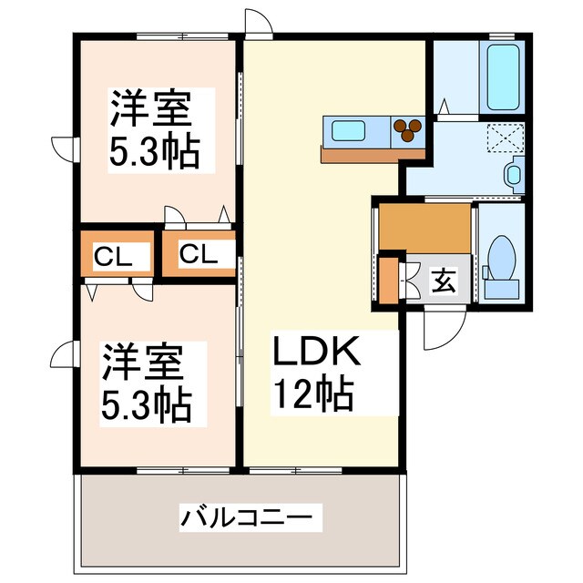 サンプレイズⅢの物件間取画像