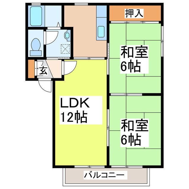 シャルマンドミールＡの物件間取画像