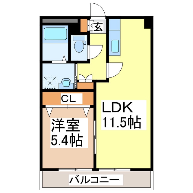 ＬＳ西松江城マンションの物件間取画像