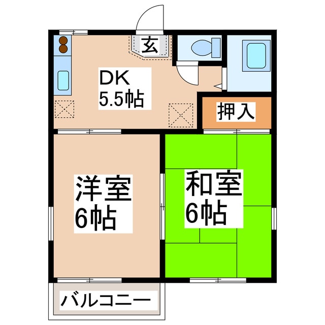 コーポ瀧の物件間取画像