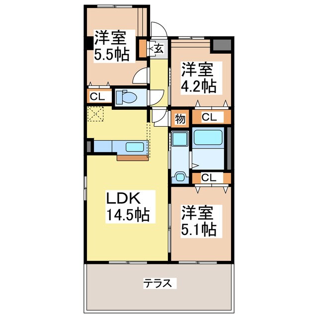 アベリアの物件間取画像