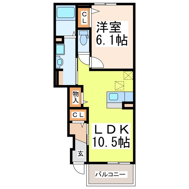 メゾン　ド　さち　Aの物件間取画像