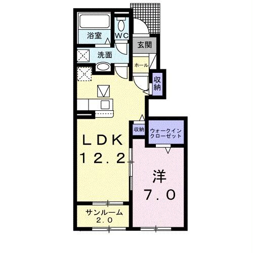 デリス・シャルマンⅡの物件間取画像