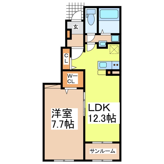 グランシエルⅡの物件間取画像