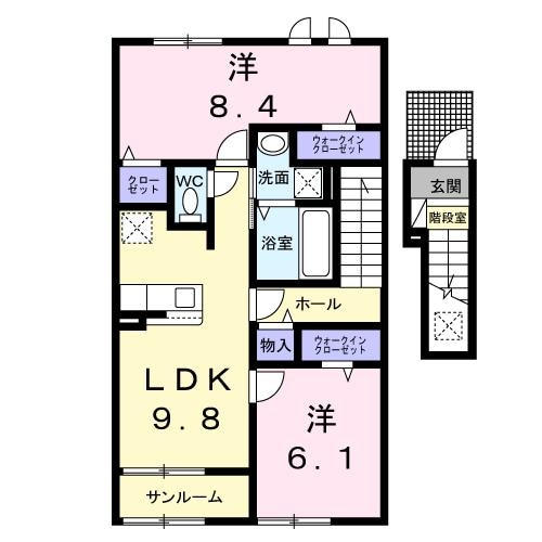 クレインの物件間取画像