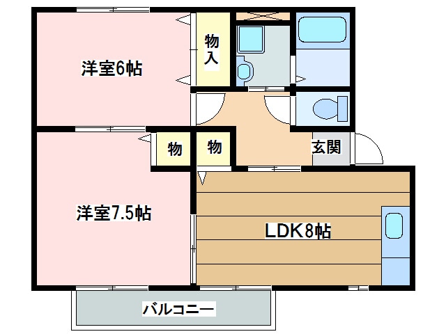 きん・こん・館Ａ棟の物件間取画像