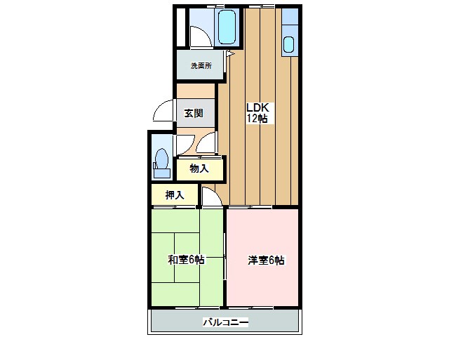 エコーハイツエムの物件間取画像