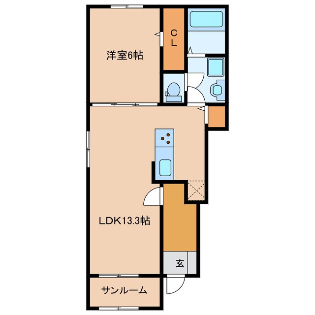 メルヴェイユの物件間取画像