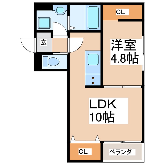 プレステージア水前寺の物件間取画像