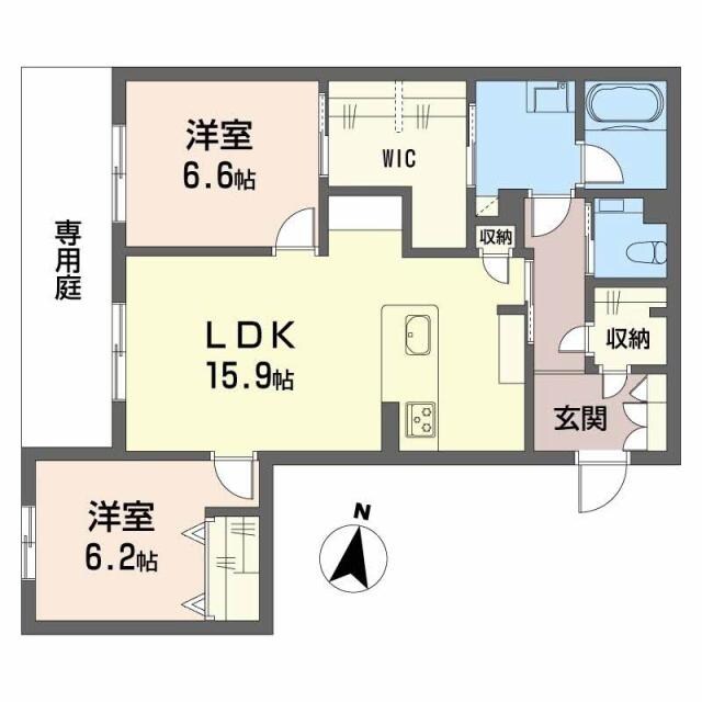 シャーメゾン武蔵ヶ丘の物件間取画像