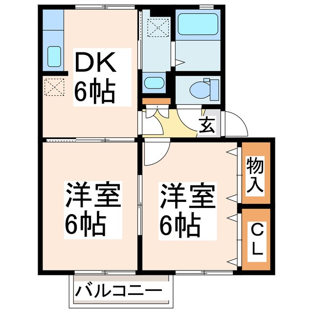 グリュックパランの物件間取画像
