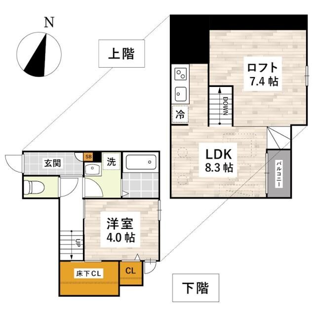 武蔵塚駅 徒歩28分 2階の物件間取画像