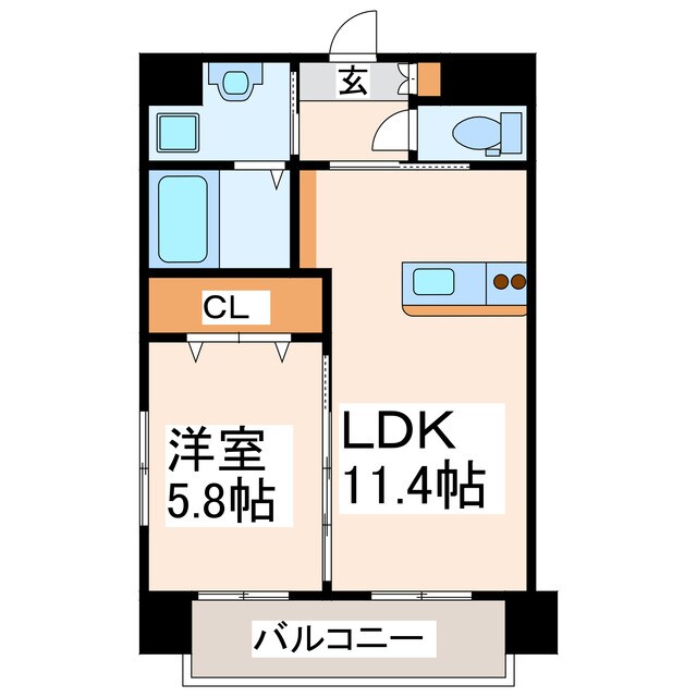 トリニティ近見の物件間取画像