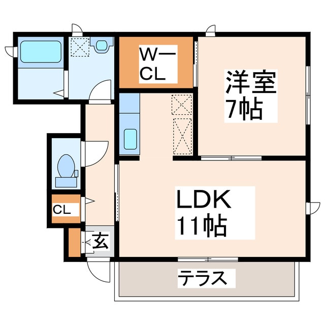 画図小学校入口 徒歩4分 1階の物件間取画像