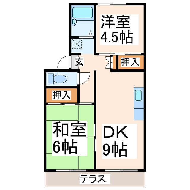 桜木小学校前 徒歩2分 1階の物件間取画像