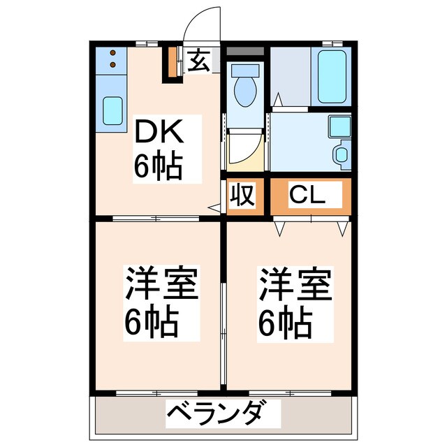 小峯営業所 徒歩5分 2階の物件間取画像